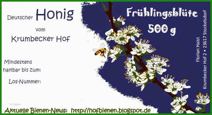 Etiketten Vorlagen Bienen