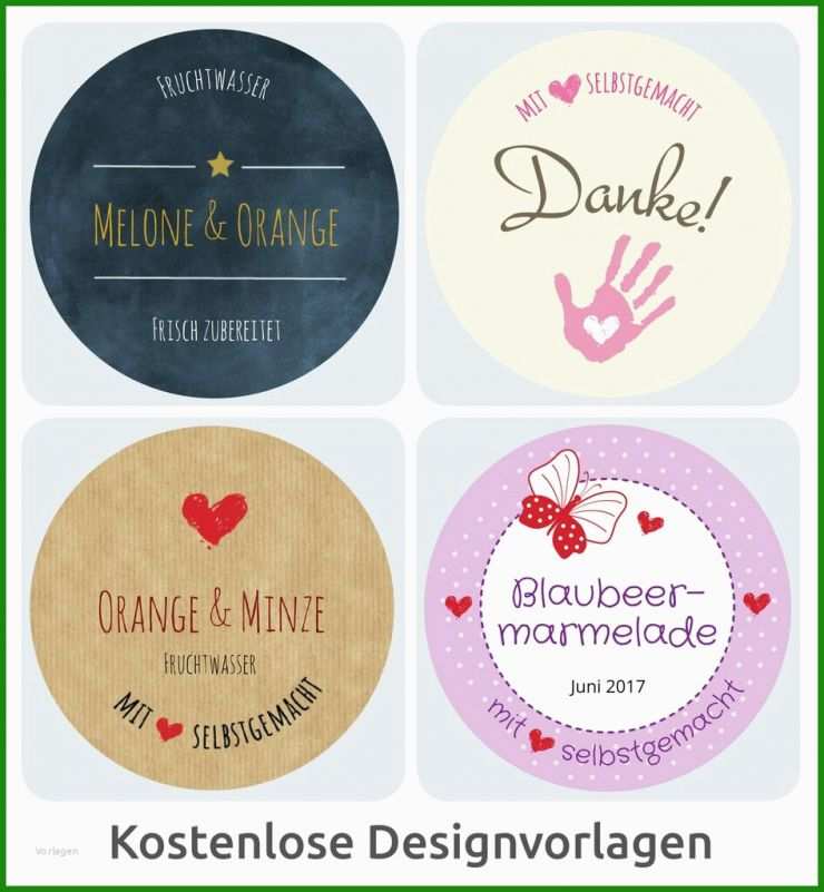 Etiketten Vorlagen Kekse