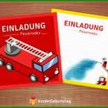 Feuerwehr Einladung Basteln Vorlage