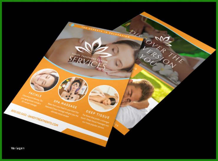 Flyer Vorlage Massage