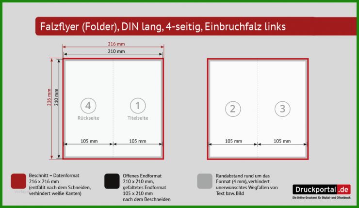 Flyer Wickelfalz Vorlage