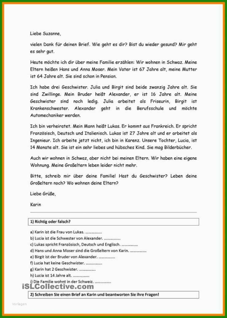 Formaler Brief Englisch Vorlage
