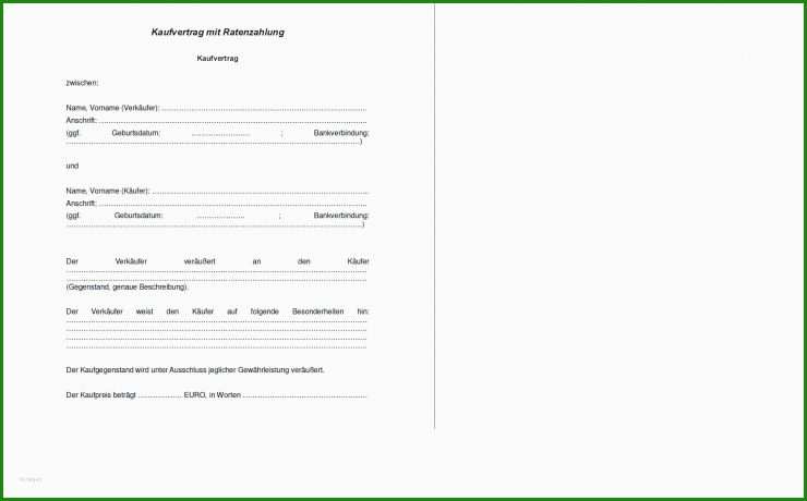 Formloser Pachtvertrag Muster