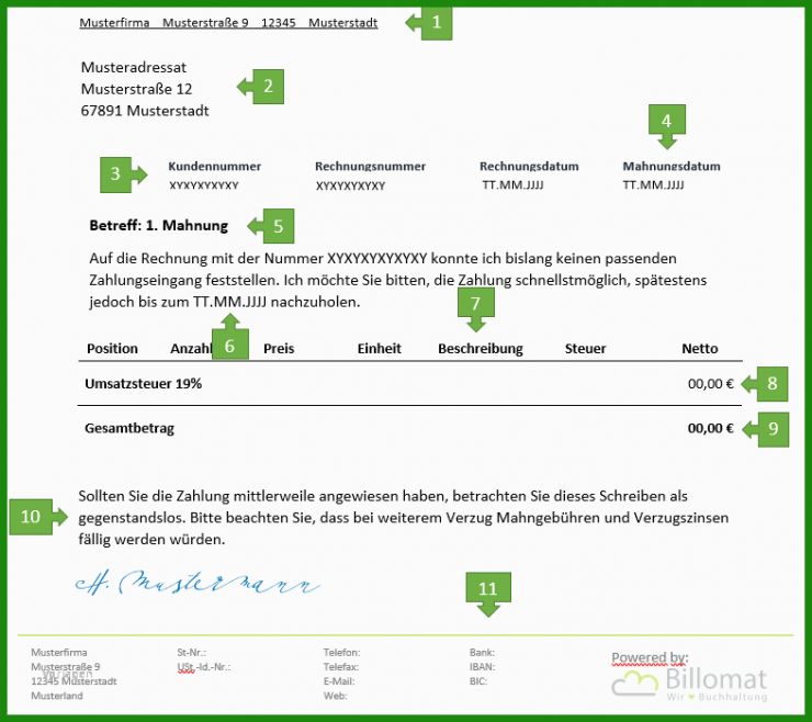 Freelancer Rechnung Muster