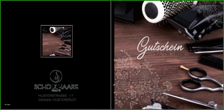 Friseur Gutschein Vorlage