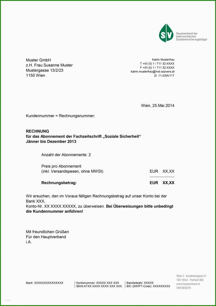 Grafikdesign Rechnung Muster