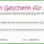 Gutschein Ausdrucken Vorlage Kostenlos