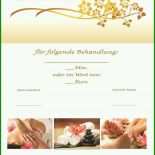 Gutschein Für Eine Massage Vorlage