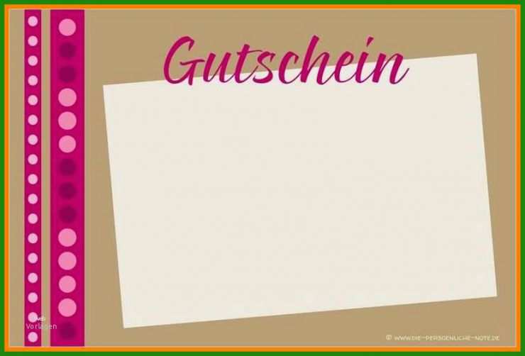 Gutschein Für Muster