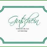 Gutschein Muster Vorlage