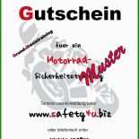Gutschein Vorlage Motorrad