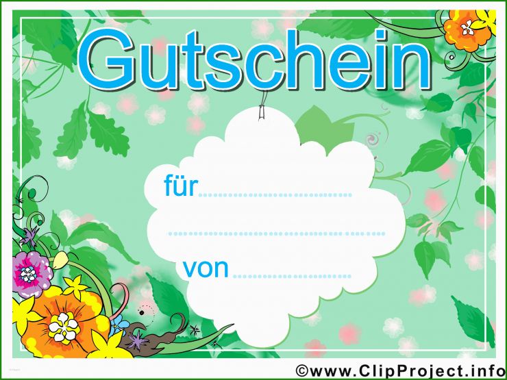 Gutschein Vorlagen Kostenlos Zum Ausdrucken