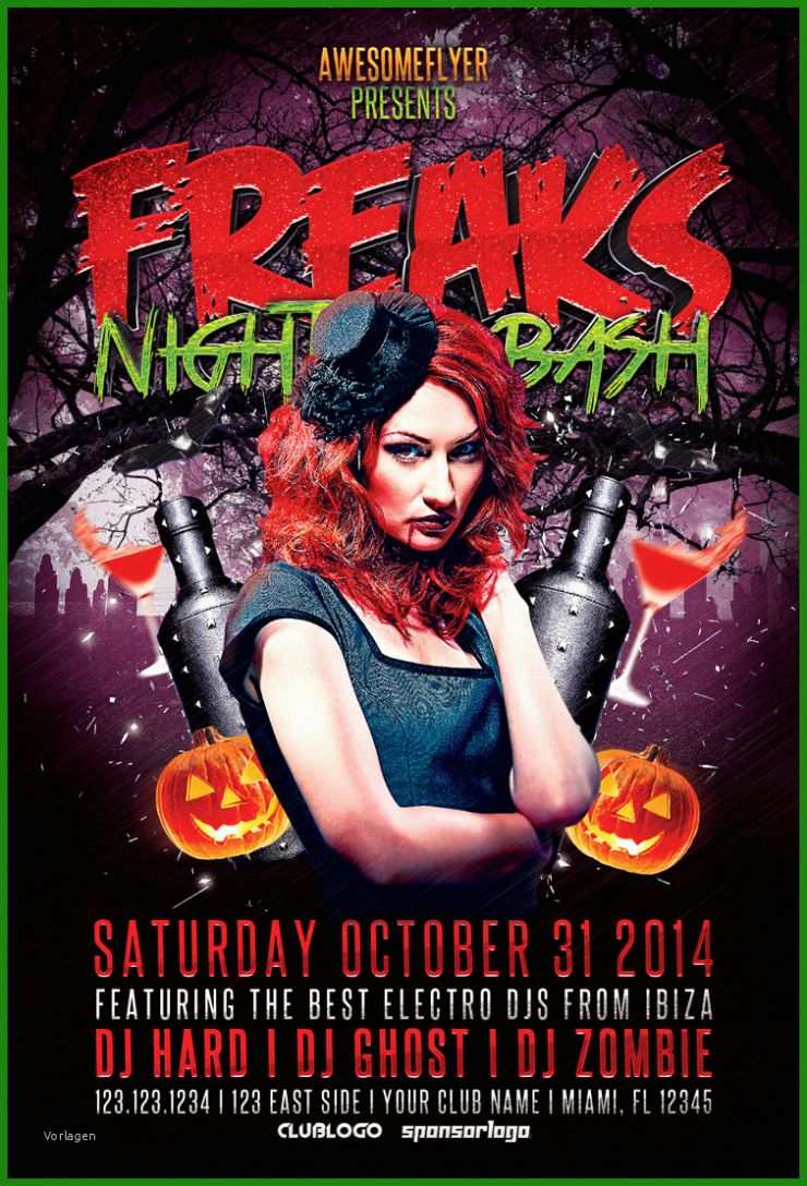 Halloween Party Flyer Vorlage