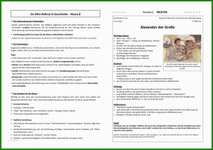 Handout Gestaltung Muster
