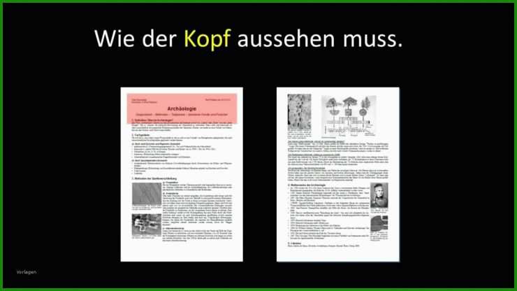 Handout Muster Referat Schule