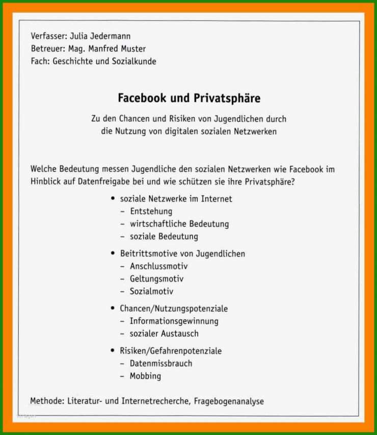 Handout Schreiben Muster
