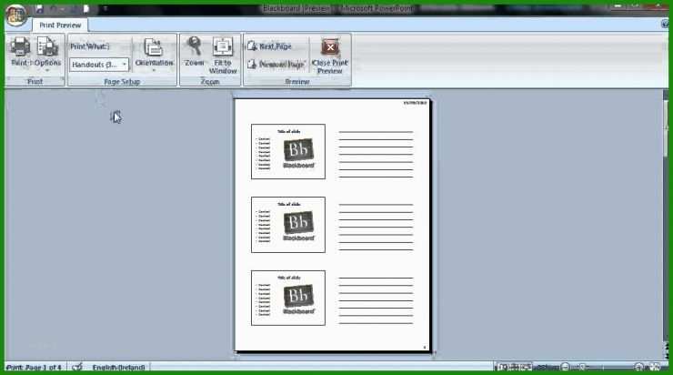 Handout Vorlage Powerpoint Präsentation