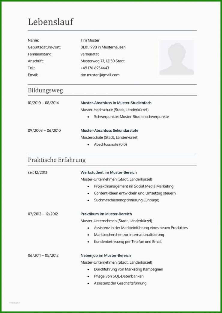 Handschriftlicher Brief Vorlage