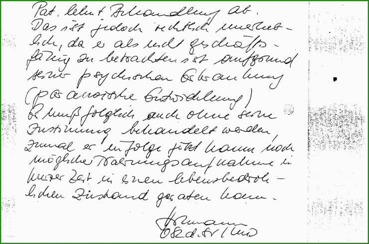 Handschriftlicher Kaufvertrag Muster