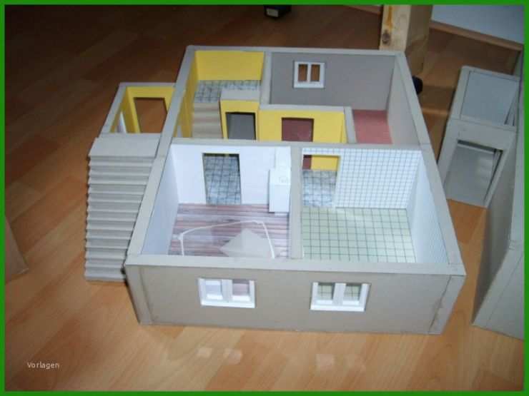 Haus Basteln Pappe Vorlage 3 Haus Basteln Pappe Vorlage
