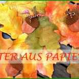 Herbstblätter Basteln Aus Papier Vorlagen