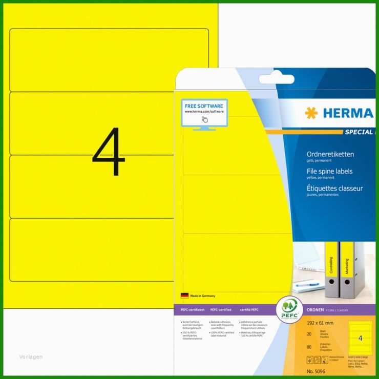 Herma Etiketten Vorlage 5096