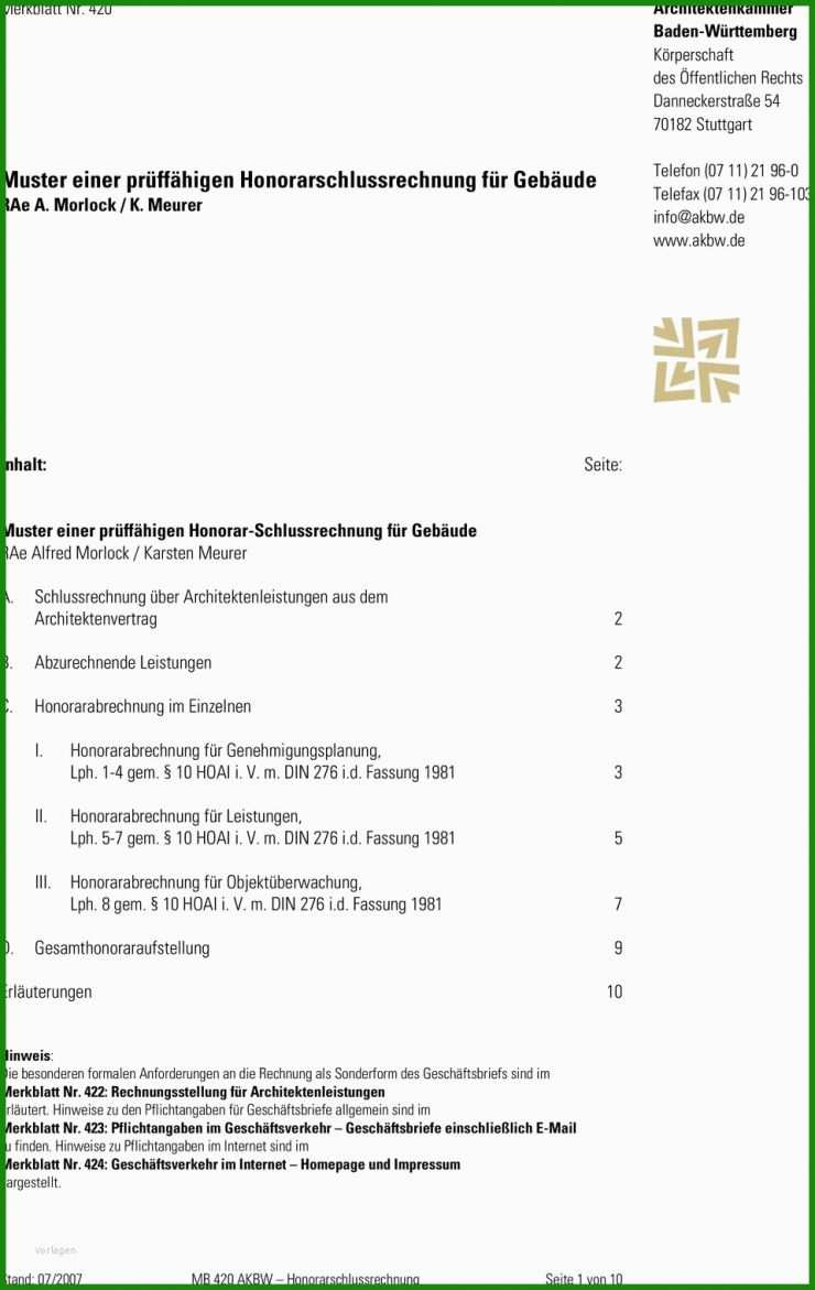 Hoai Rechnung Vorlage