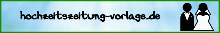 Hochzeitszeitung Steckbrief Muster