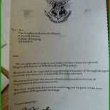 Hogwarts Brief Vorlage Englisch