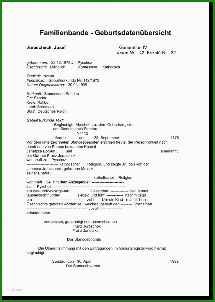 Html Stammbaum Vorlage