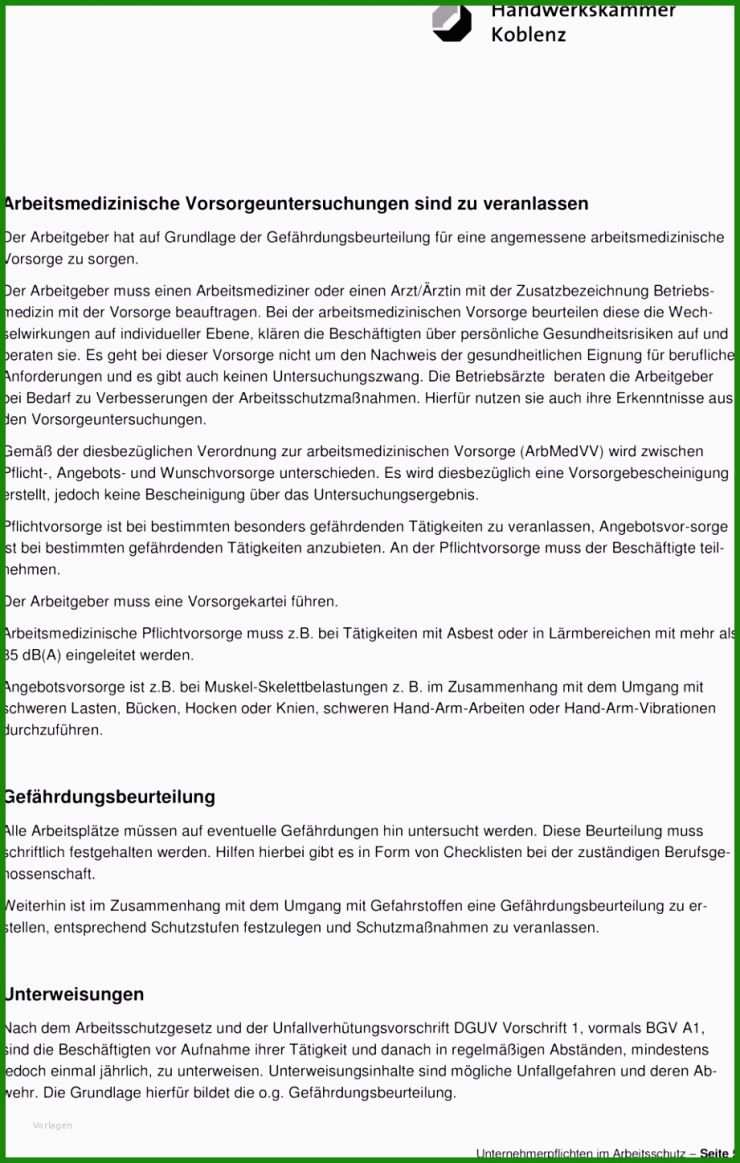 Hwk Arbeitsvertrag Muster