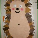 Igel Mit Kindern Basteln Vorlage