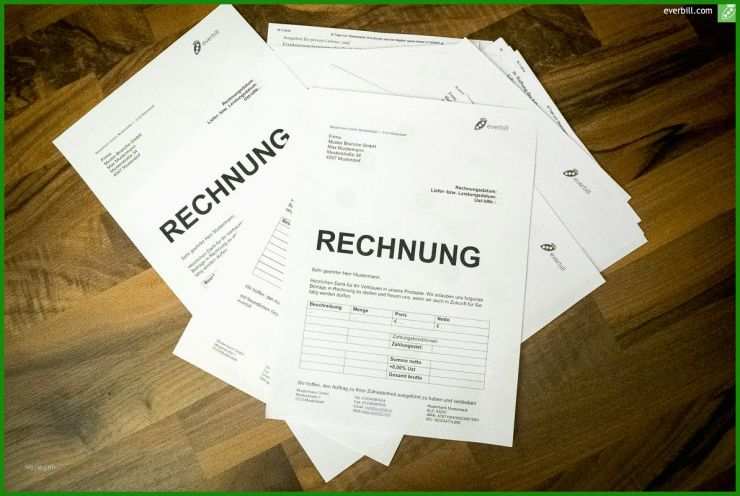 In Rechnung Stellen Vorlage