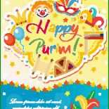 Karneval Party Flyer Vorlage