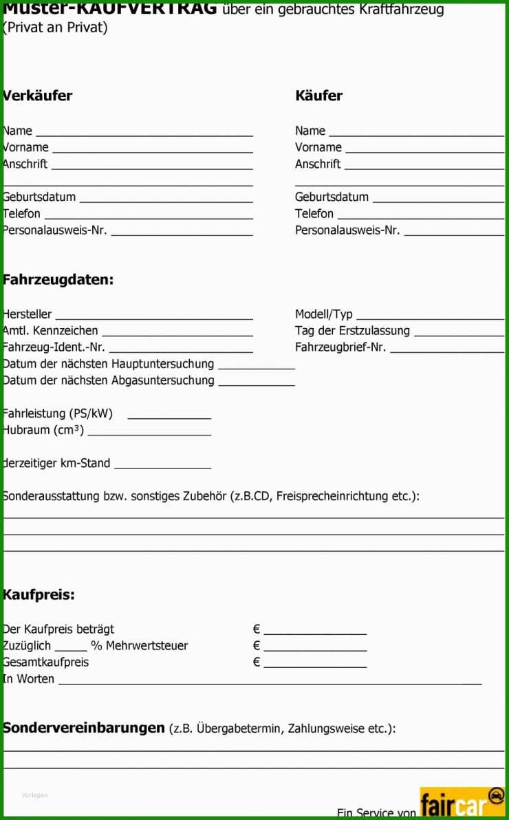Kaufvertrag Haus Privat Muster