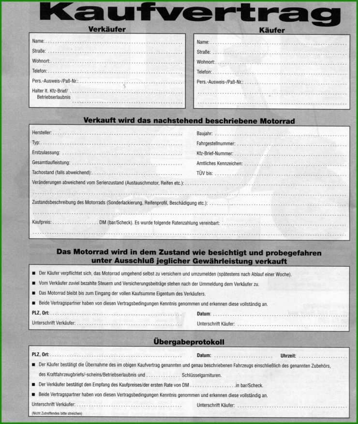 Kaufvertrag Küche Muster Kostenlos Download