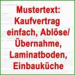 Kaufvertrag Küche Nachmieter Muster