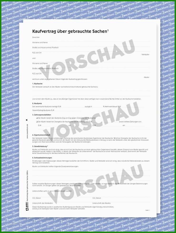 Kaufvertrag Mobilheim Muster