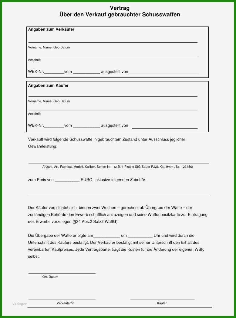 Kaufvertrag Privat Vorlage