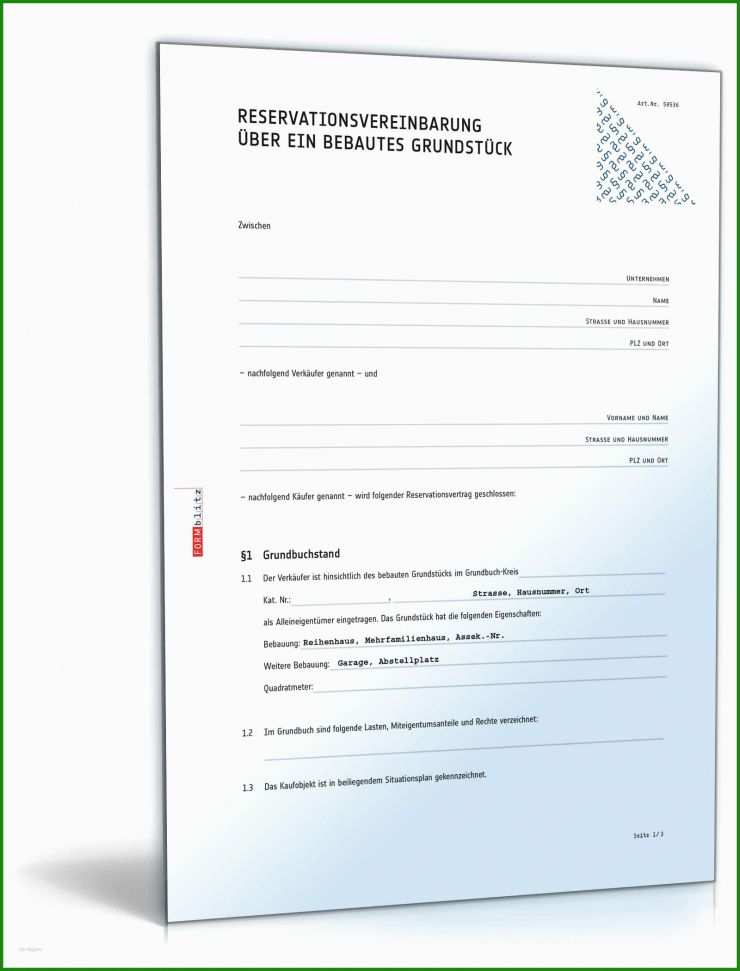 Kaufvertrag Vorlage Grundstück