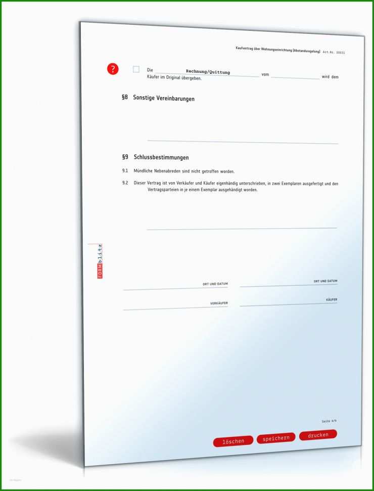 Kaufvertrag Wohnung Muster