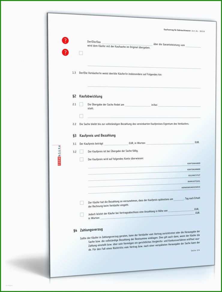 Kaufvertrag Zwischen Privatpersonen Muster