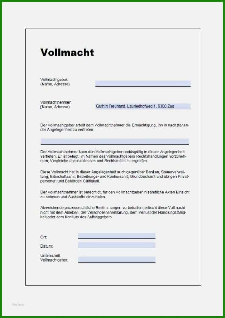 Kfz Anmelden Vollmacht Muster