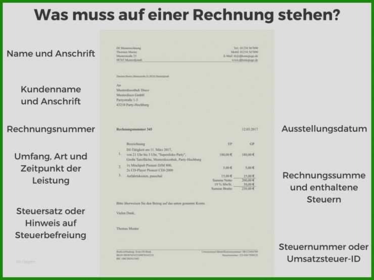 Kleinunternehmerregelung Rechnung Muster