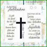 Kondolenzschreiben Karte