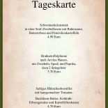 Kostenlose Speisekarte Vorlage