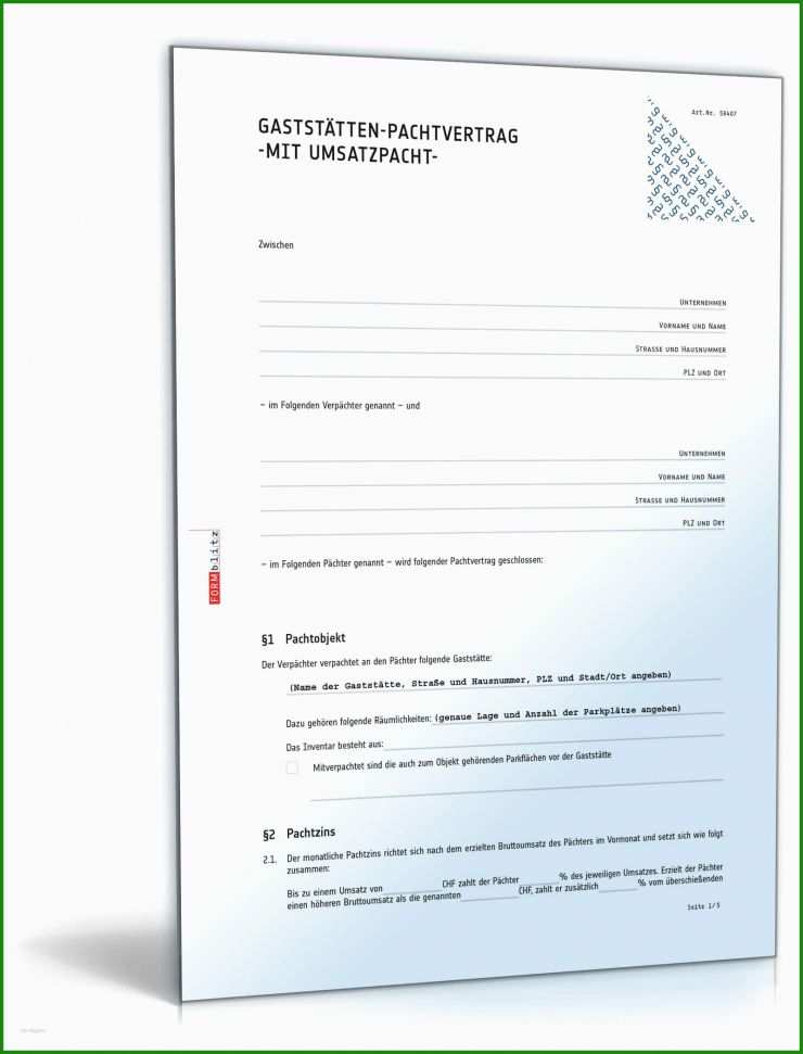 Kündigung Pachtvertrag Durch Pächter Muster
