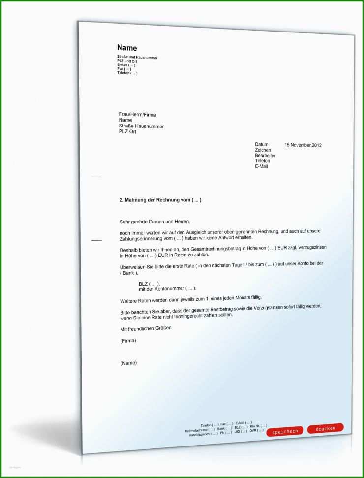 Künstler Rechnung Muster