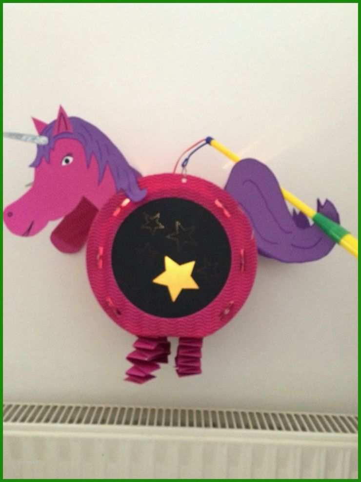 Laterne Basteln Vorlage Einhorn