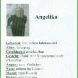 Lebenslauf Steckbrief Vorlage